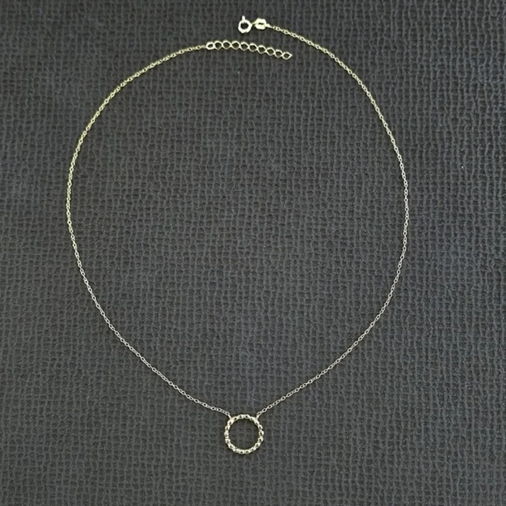MESH Stationary Open Circle⭕️ Necklace